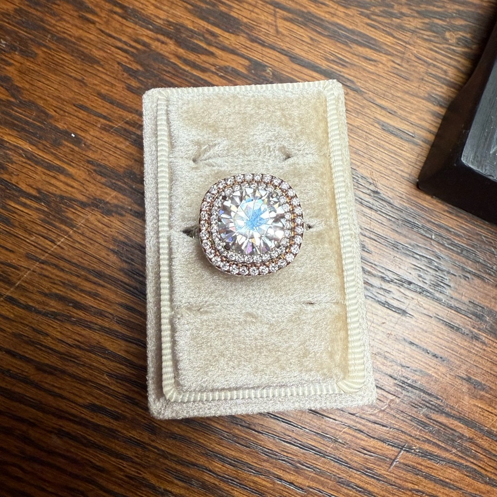 4.94 Carat Moissanite & Diamond Ring 💍